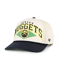 '47 Brand Men's Cream/Navy Denver Nuggets Pomona Two-Tone Rope Hitch Adjustable Hat