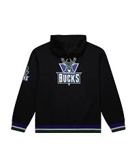 Mitchell & Ness Men's and Women's Black Milwaukee Bucks Heavyweight Hoodie
