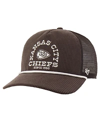 '47 Brand Men's Brown Kansas City Chiefs Ranchurro Hitch Adjustable Trucker Hat