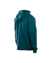 New Era Men's Midnight Green Philadelphia Eagles Combine Authentic Raglan Scuba Full-Zip Hoodie