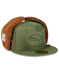 New Era x Alpha Industries Men's Olive San Francisco 49ers Dog Ears 59FIFTY Fitted Hat