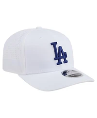 New Era Men's White Los Angeles Dodgers Coolera 9SEVENTY Adjustable Hat