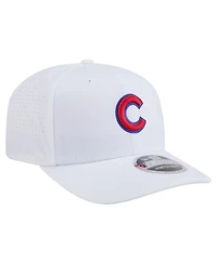 New Era Men's White Chicago Cubs Coolera 9SEVENTY Adjustable Hat