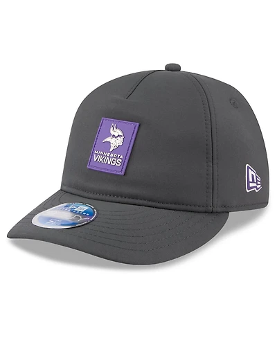 New Era Men's Charcoal Minnesota Vikings 2025 Sideline Cold Weather Retro Crown 59FIFTY Fitted Hat