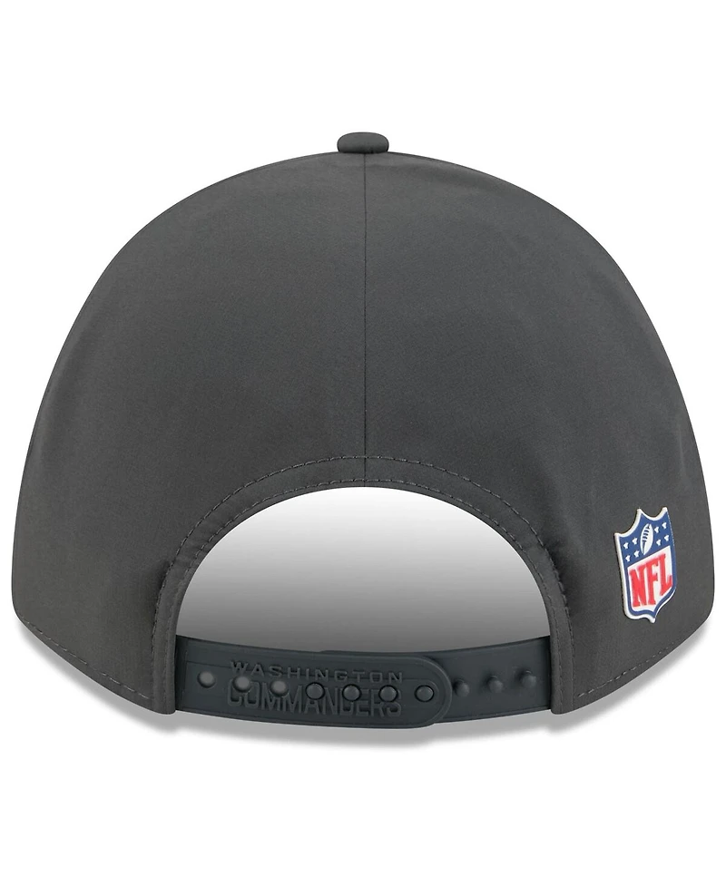New Era Men's Charcoal Washington Commanders 2025 Sideline Cold Weather 9FORTY M-Crown Adjustable Hat
