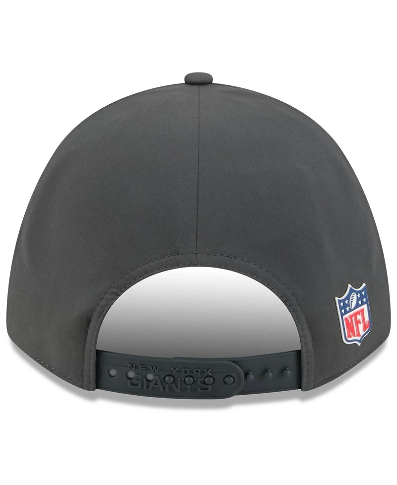 New Era Men's Charcoal New York Giants 2025 Sideline Cold Weather 9FORTY M-Crown Adjustable Hat