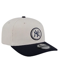 New Era Men's Cream New York Yankees Loyal 9SEVENTY Adjustable Hat