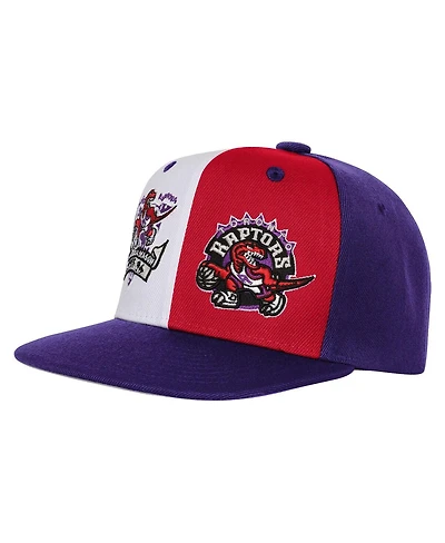 Mitchell & Ness Big Boys and Girls Purple Toronto Raptors Inaugural Season Duo Front Snapback Hat
