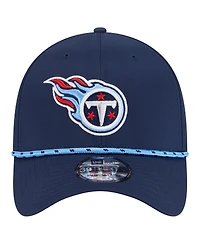 New Era Men's Navy Tennessee Titans Perforated 39THIRTY Flex Hat