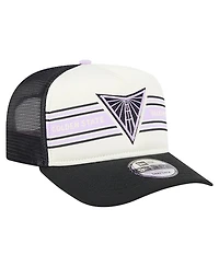 New Era Men's and Women's White/Eclipse Black Golden State Valkyries Banner Foam Front 9FIFTY A-Frame Adjustable Trucker Hat