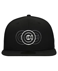 New Era Men's Black Chicago Cubs Tri-Hit 59FIFTY Fitted Hat