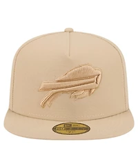 New Era Men's Light Beige Buffalo Bills Color Pack A-Frame 59FIFTY Fitted Hat