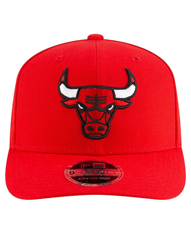 New Era Men's Red Chicago Bulls 9SEVENTY Stock Adjustable Hat