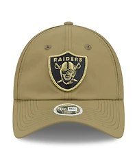 New Era Women's Green Las Vegas Raiders 2025 Salute to Service Pony Tail Adjustable Hat