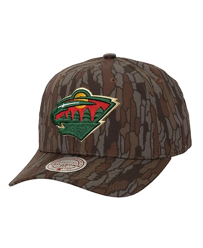 Mitchell & Ness Men's Camo Minnesota Wild Hidden Camo Pro Crown Adjustable Hat