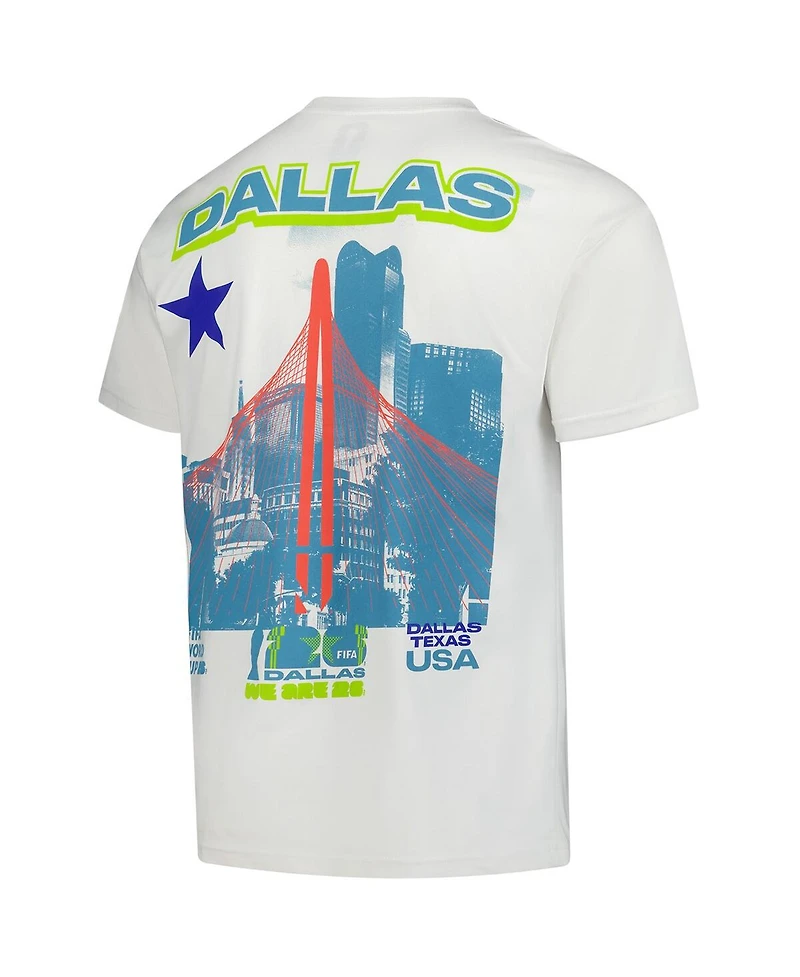 Outerstuff Men's Cream 2026 Fifa World Cup Dallas Host City Local Oversized T-Shirt