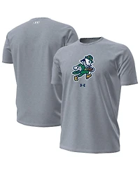 Under Armour Men's Gray Notre Dame Fighting Irish Leprechaun Performance T-Shirt