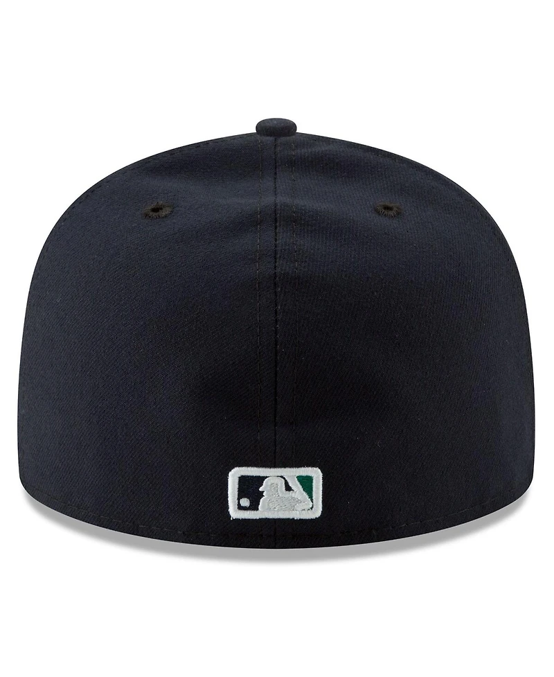 New Era Men's Navy Seattle Mariners 2025 Mlb Postseason Side Patch 59FIFTY Fitted Hat
