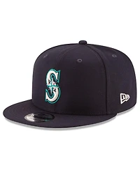 New Era Men's Navy Seattle Mariners 2025 Mlb Postseason Side Patch 9FIFTY Snapback Hat