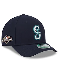 New Era Men's Navy Seattle Mariners 2025 Mlb Postseason 9FORTY M-Crown Adjustable Hat