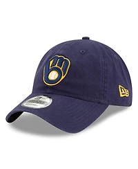 New Era Men's Navy Milwaukee Brewers 2025 Mlb Postseason Side Patch 9TWENTY Adjustable Hat
