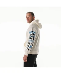 The Wild Collective Men's and Women's Cream Detroit Lions Stacked Graphic Sleeve Fleece Hoodie