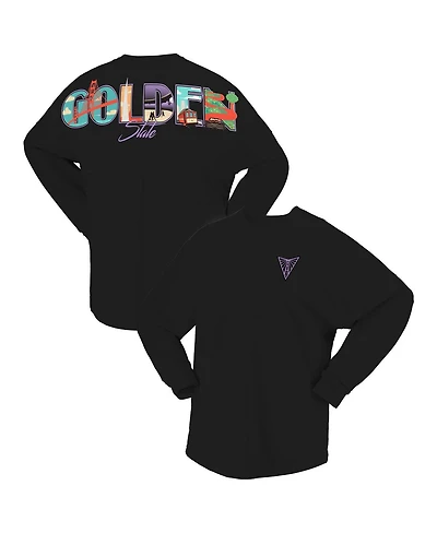 Spirit Jersey Women's Eclipse Black Golden State Valkyries Oversized Preppy City Long Sleeve T-Shirt