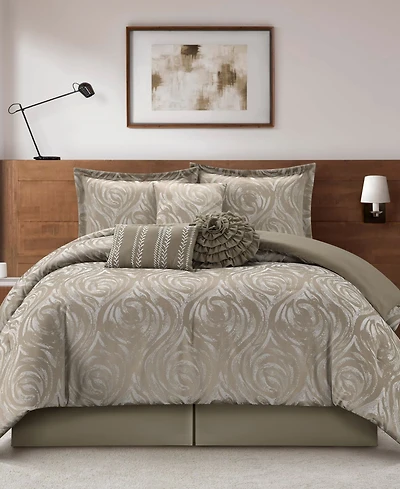 Stratford Park Alameda Floral 7-Pc. Comforter Set, California King