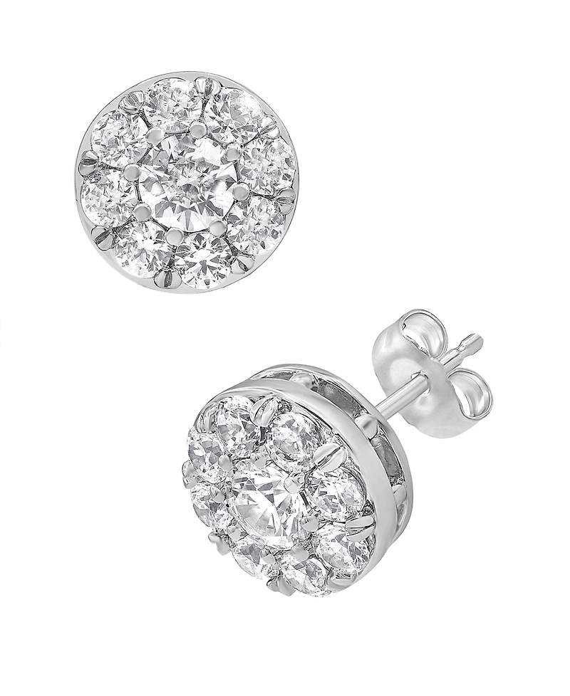 Macy's Diamond Stud Earrings (2 ct. t.w.) in 14K White Gold