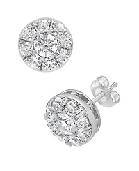 Macy's Diamond Stud Earrings (2 ct. t.w.) in 14K White Gold