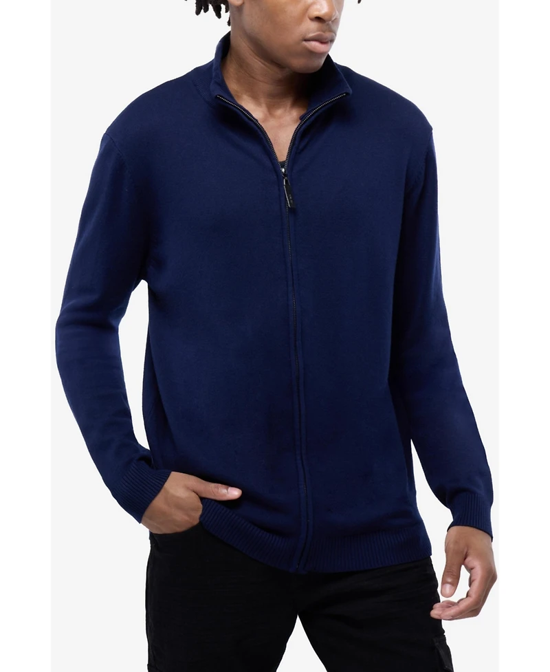 Xray Men's Full Zip Mock Neck Sweater