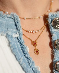 Girls Crew Marvel's Spider-Man Crystal Web of Love Necklace