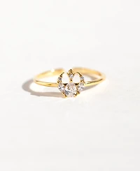 Girls Crew Crystal Star Wars Rebel Alliance Insignia Gold Plated Adjustable Rings