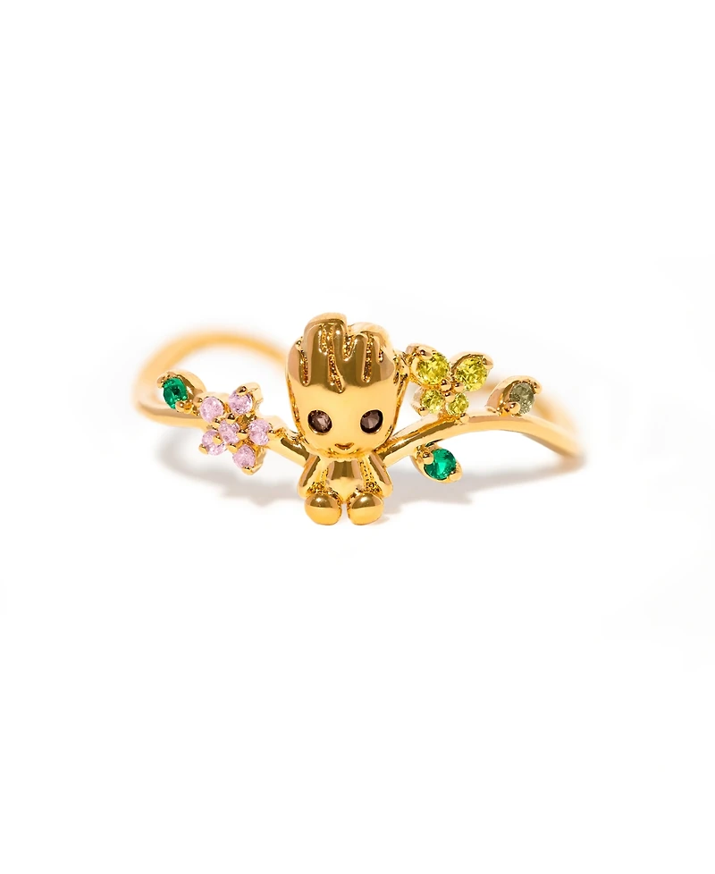 Girls Crew Crystal Marvel's I Am Groot Adjustable Ring