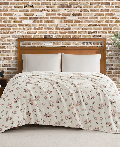 Lucky Brand Daisy Floral Cozy Plush Blanket, Full/Queen