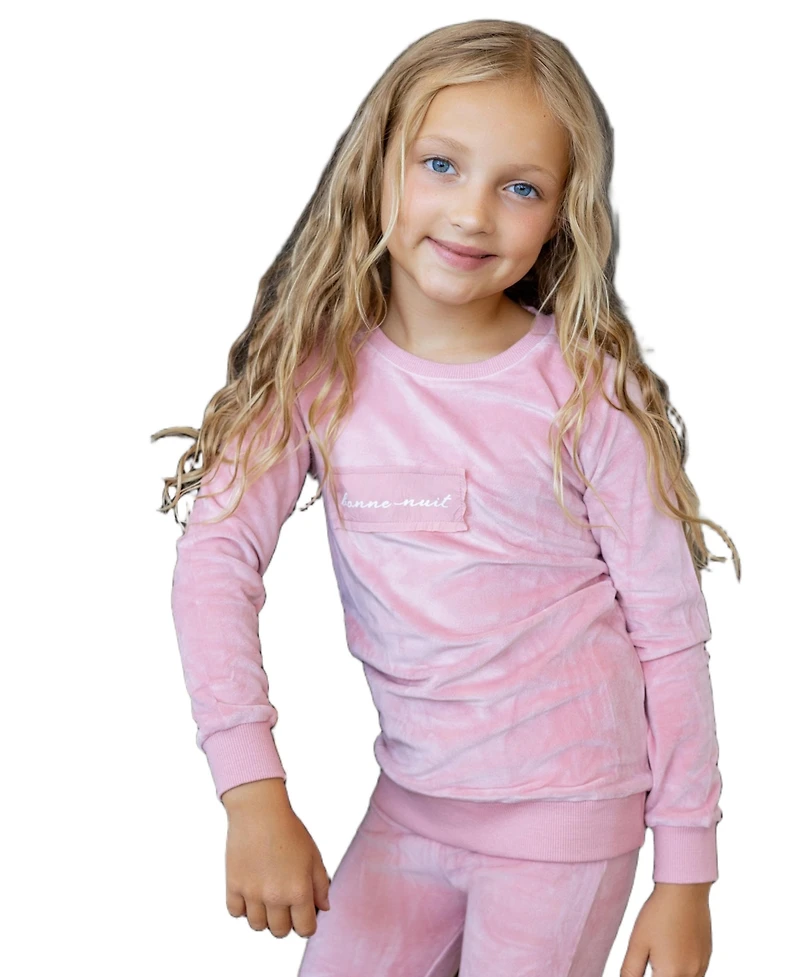 NoggiWear Baby Velour Patch Loungewear Set