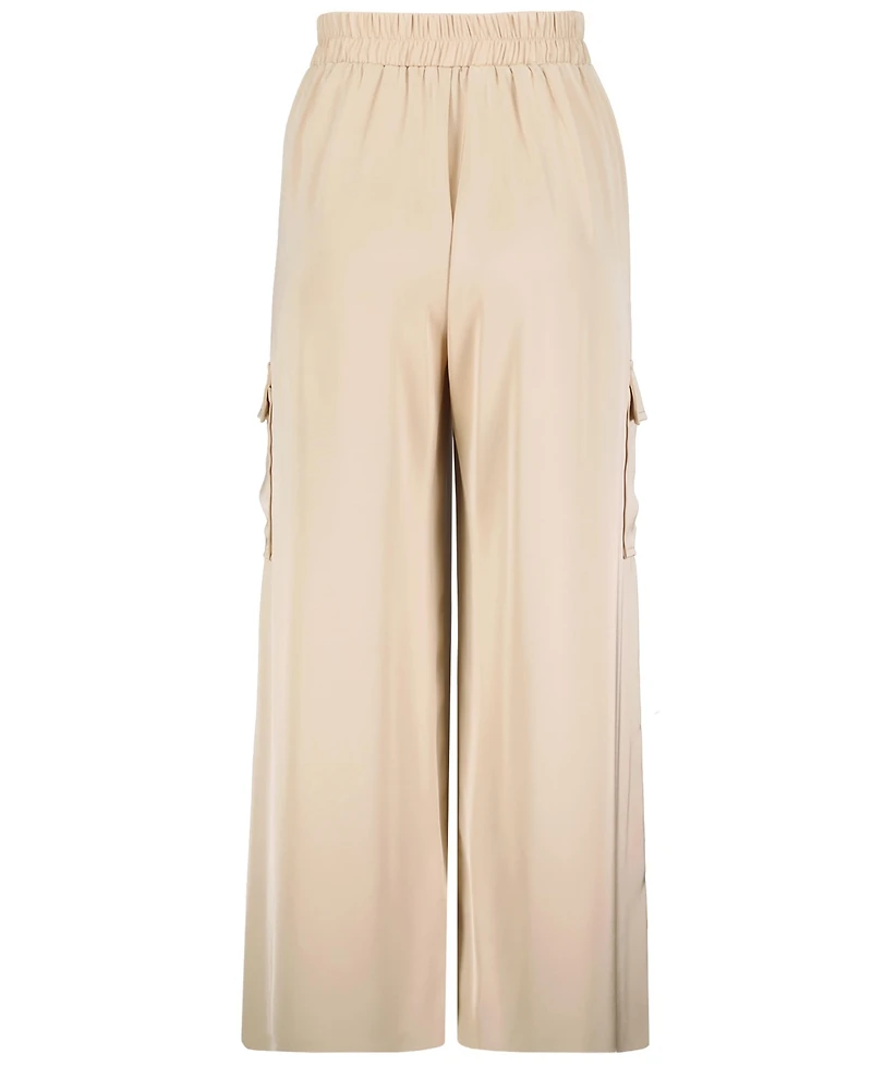 Bishop + Young Women's Pull-On Satin Cargo Pant