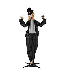 Halloween Animatronic Standing Bride 7.2 Ft Haunted House Decoration Sounds