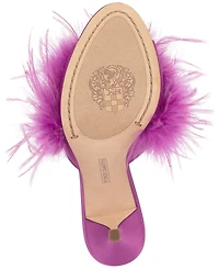 Vince Camuto Women's Paelly High-Heel Feathered Dress Mules