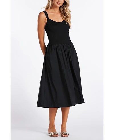 Bishop + Young Women's Corsica Smocked Poplin Dress