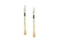 Nyasi Earrings: Elegant Brass Handmade Beaded Dangle Drop Statement Jewelry