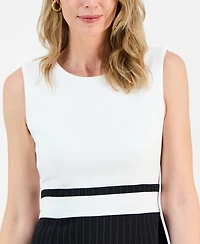 Kasper Women's Colorblocked Stretch Crepe Sheath Dress
