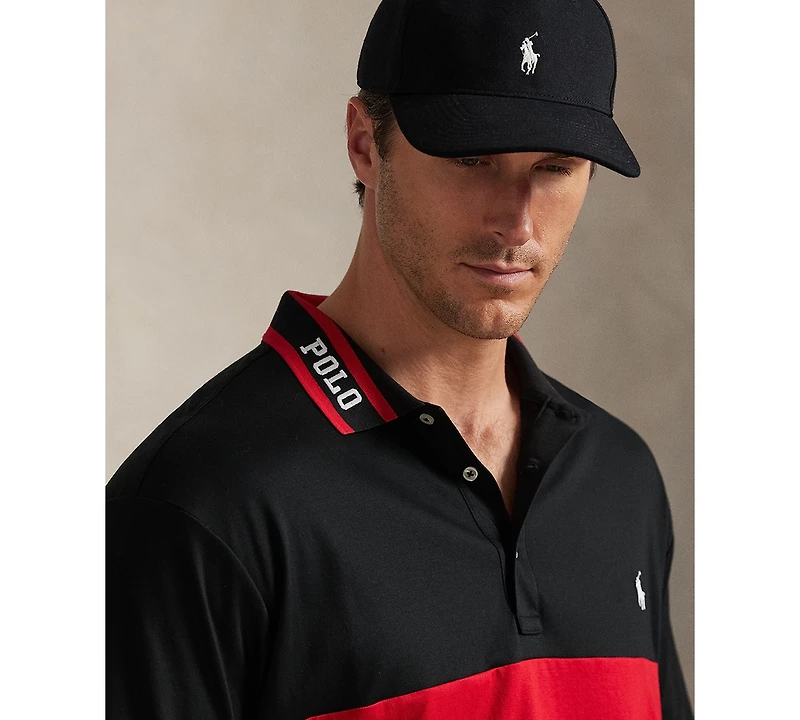 Polo Ralph Lauren Men's Big & Tall Striped Soft Cotton Polo Shirt