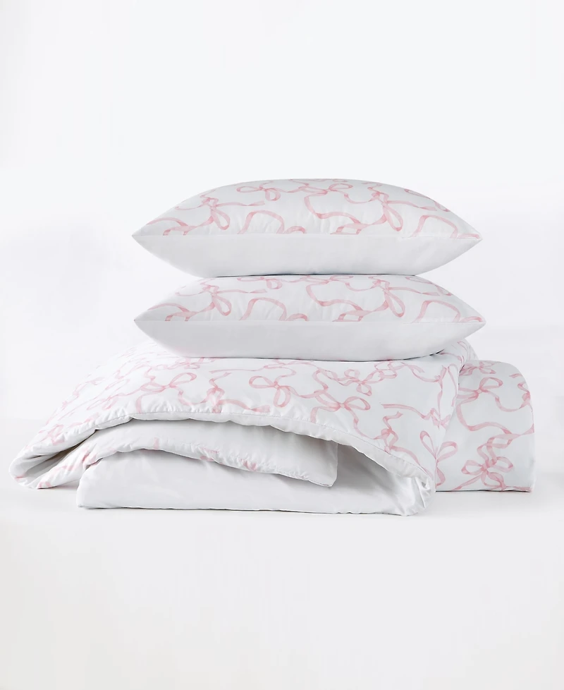 Truly Soft Printed Bow Whimsy 3-Pc. Comforter Set