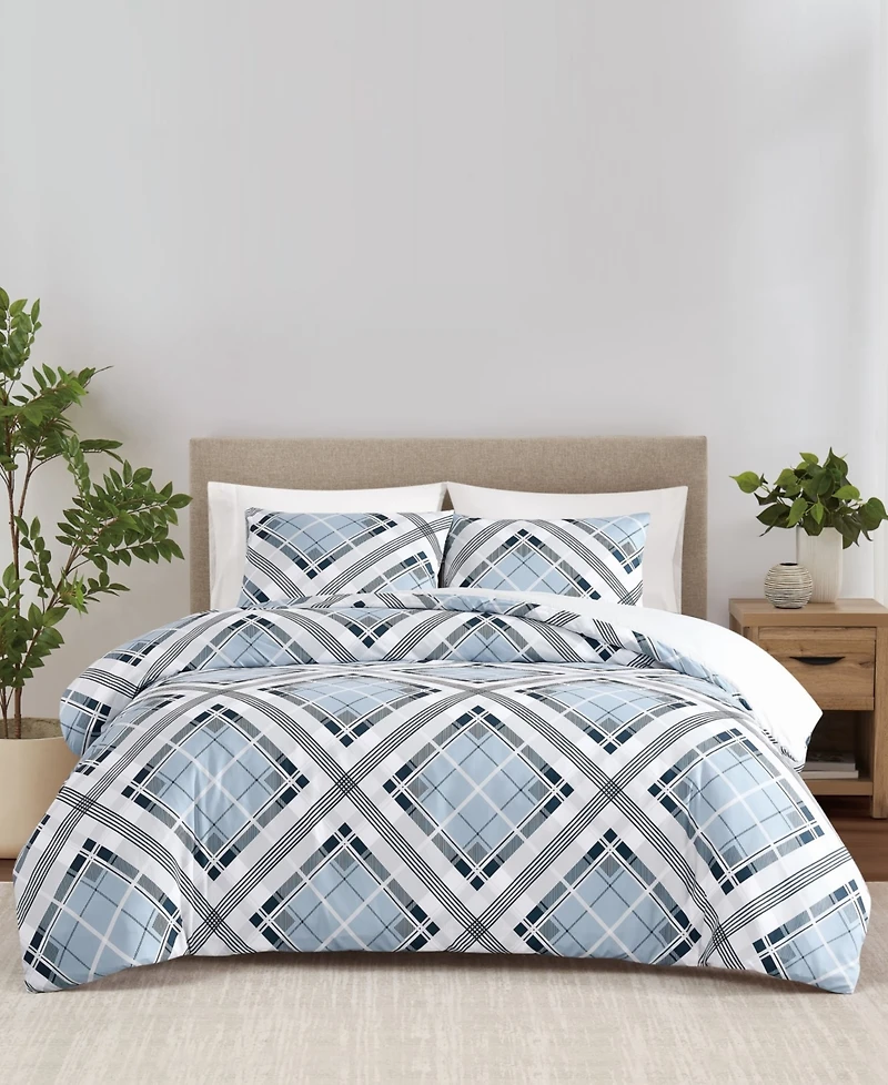 Truly Soft Lars Plaid 3-Pc. Comforter Set, King