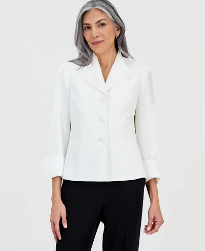 Kasper Women's Three-Button Long-Sleeve Jacket