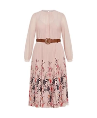 City Chic Women's Love Pleat Border Dress