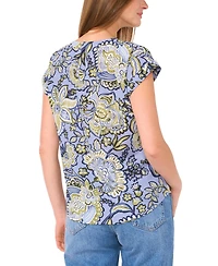 Vince Camuto Women's V-Neck Drop Shoulder Top