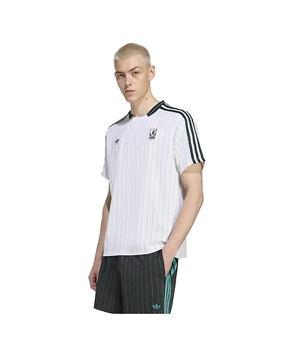 Adidas Men's and Women's White Liverpool Terrace Icons Jersey