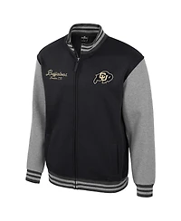 Colosseum Men's Black Colorado Buffaloes Ambi-Turner Full-Zip Varsity Jacket